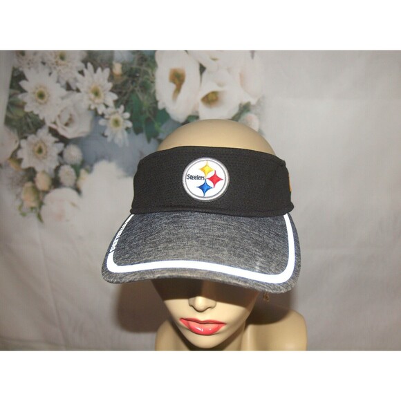 Pittsburgh Steelers Visor Golf Visor New Era Golf Visor Reflective Strip on Brim - Picture 1 of 8